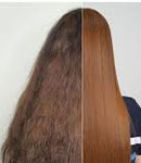 موهایی صاف و براق با کراتین در سالن زیبایی نانا
