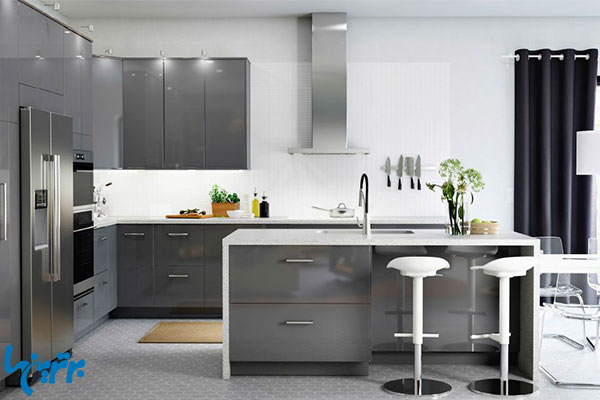 مدل جدید کابینت هایگلاس آشپزخانه