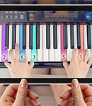 آموزش پیانو رولی رنگی در آموزشگاه تخصصی پیانو پدال