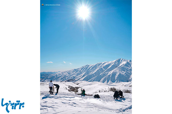 با ماشین کجا بریم برف بازی