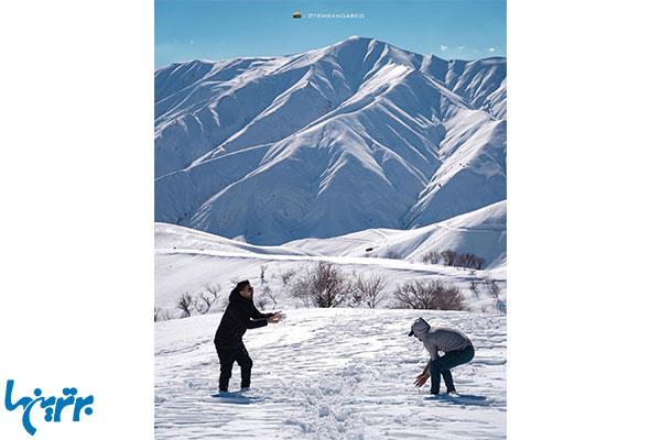 با ماشین کجا بریم برف بازی