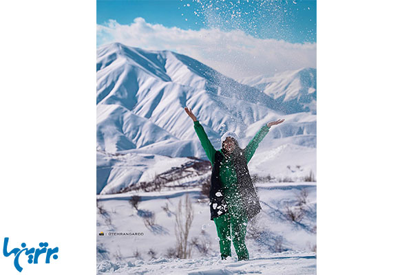 با ماشین کجا بریم برف بازی