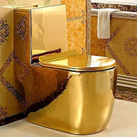 توالت فرنگی طلایی