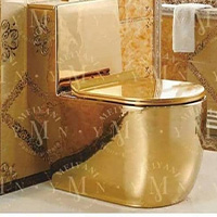 توالت فرنگی طلایی رنگ