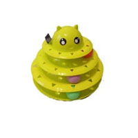 تصویر اسباب بازی سه طبقه همراه با توپ متحرک