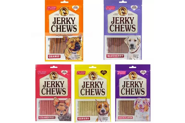 تصویر تشویقی مدادی مخصوص سگ بسیار خوش خوراک برند ژرکی چیوز